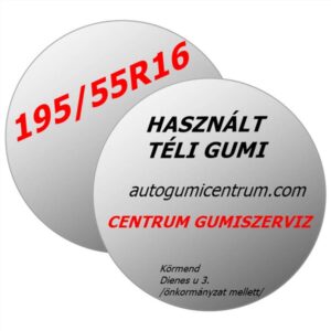 195/55r16 használt téli gumi  