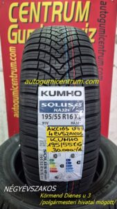 195/55r16 Kumho négyévszakos gumi