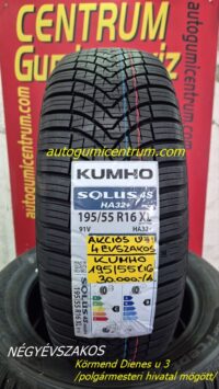195 55r16 Kumho négyévszakos gumi-all season
