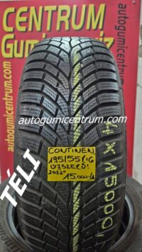 195/55r16 használt téli gumi Continental 4db