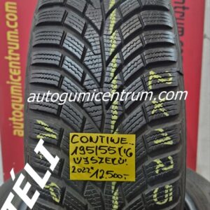 195/55r16 használt téli gumi Continental 2db