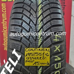195/55r16 használt téli gumi Continental 4db