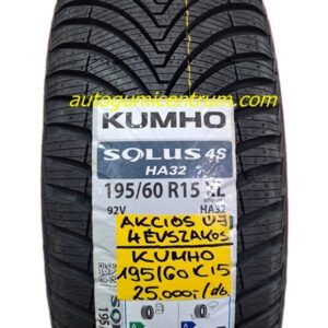 195 60r15 Kumho négyévszakos gumi - all season - 4évszakos