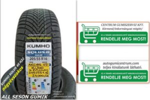 205-55R16-KUMHO-negyevszakos-gumi-negyevszakos-gumik-all-season-gumi-AS-gumi-Kumho-Solus-4S-HA32-Tracmax-negyevszakos-gumi-Trac-Saver-all-season - centrum gumiszerbolt és szerviz