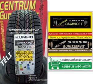 205-55r16-KUMHO-uj-teli-gumi-kumho-teligumi-205-55r16 - új téli gumiabroncs-