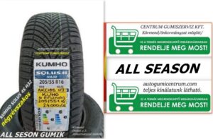 205-55r16- all season - kumho - negyevszakos - gumi-all-season-gumik-4-evszakos - 4 evszakos-