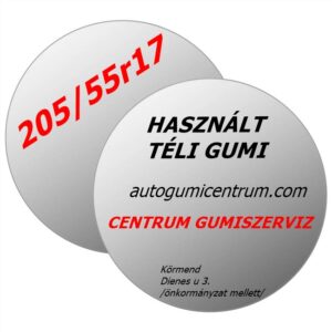 205/55r17 használt téli gumi