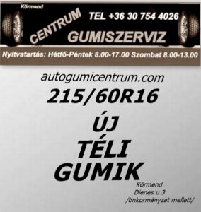 215 60R16 új téli gumik-téligumi-téli gumi-új gumik-új téli gumiabroncs-