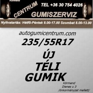 235 55R17 új téli gumik-téligumi-téli gumi-új gumik-új téli gumiabroncs-