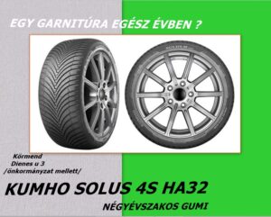 195/65R15 KUMHO négyévszakos gumi. - 4évszak - kumho all season - kumho - negyevszakos gumiki-all-season-gumik-4-evszakos - 4 evszakos-