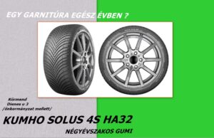 195/65R15 KUMHO négyévszakos gumi. - 4évszak - kumho - negyevszakos gumi-all-season-gumik-4-evszakos - kumho 4 evszakos- kumho all season -