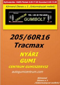 205 60R16 Tracmax akciós nyári gumi - akciós nyárigumi - nyárigumik-