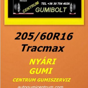205/60R16 Tracmax akciós nyári gumik