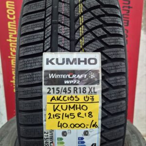 215 45R18 KUMHO új téli gumi - wintercraft wp72 215 45 18 - 215 45R18 KUMHO téligumi - wintercraft 72 - kumho téligumi