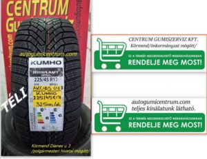 225 45r17 KUMHO új téli gumi - új téli gumi - új téli gumik - új téligumi - 225 45r17 téligumi