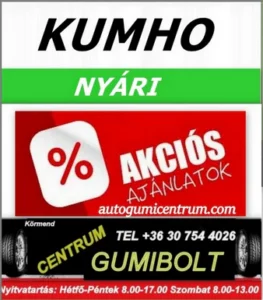 kumho nyári gumi-autogumicentrum - kumho akcios nyári gumi
