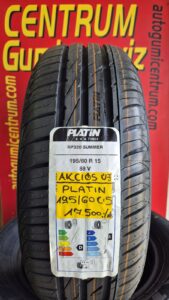 195 60R15 Platin nyári gumi - 195 60R15 Platin új nyári gumi - 195 60R15 Platin RP320 nyári gumi -