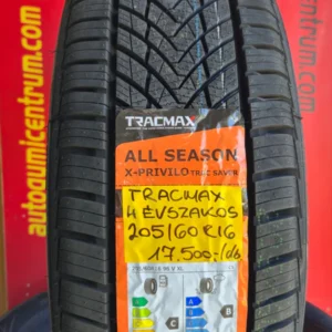 205 60R16 tracmax négyévszakos-all season gumi akciós áron - Autógumicentrum Körmend