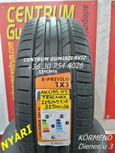 225 45R18 Tracmax akciós nyári gumi. - 225 45R18 Tracmax x-privilo tx3 akciós nyári gumi.