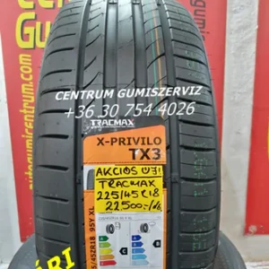 225 45R18 Tracmax akciós nyári gumi. - 225 45R18 Tracmax x-privilo tx3 akciós nyári gumi.