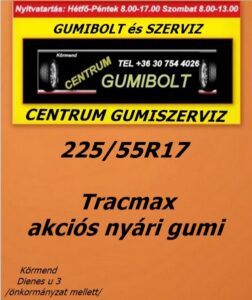 225 55R17 Tracmax akciós nyári gumi -uj-nyari-gumik-tracmax-nyari-gumi-gumibolt-es-szerviz-tracmax-nyarigumik