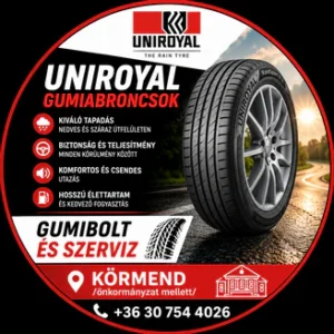 uniroyal gumiabroncsok. Körmend - gumibolt és szerviz - uniroyal gumik