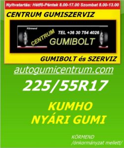 225 55R17 KUMHO ES31 nyári gumi - uj-nyari-gumi- 225 55R17 KUMHO ES31 nyári