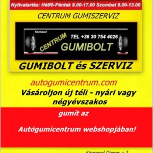 Gumiabroncs kereskedelem és szerviz - gumibolt-gumibolt-es-szerviz- Vásároljon új téli, nyári vagy négyévszakos gumit az Autógumicentrum webshopjában!
