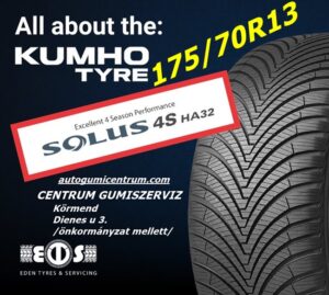 175 70r13 kumho-solus-4s-ha32-kumho-negyevszakos-gumi-centrum-gumiszerviz-gumibolt-es-szerviz-kormend-kumho-all-season- kumho négyévszakos gumik - all season gumik - autogumicentrum - gumibolt gumiviz - kumszer és szerviz - centrum