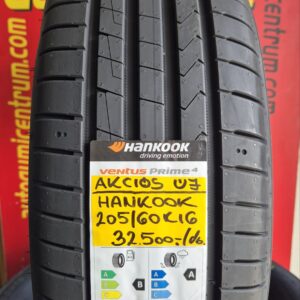 205 60r16 Hankook nyári gumi - 205 60r16 Hankook akcios nyári gumi - 205 60r16 Hankook ventus prime 4 - Hankook Ventus Prime3 K125 205/60 R16 92H nyári gumi 