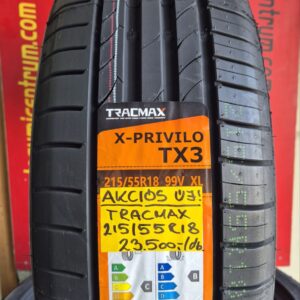 215 55r18 Tracmax nyári gumi - 215 55r18 új nyári gumi - Tracmax X Privilo TX3 215 55 R18 99V XL nyári gumi