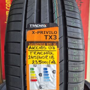 245 40r18 Tracmax nyári gumi - 245 40r18 új nyári gumi - Tracmax  X Privilo TX3 245 40 R18 97Y XL FR nyári gumi