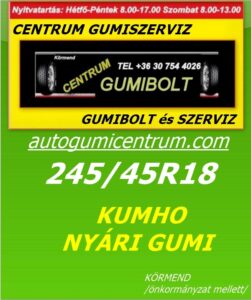 245 45R18 Kumho Ecsta Sport PS72 - uj-nyari-gumi- 245 45R18 Kumho Ecsta Sport nyári gumi