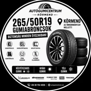 265 50R19 gumiabroncsok. körmend-négyévszakos-nyári-téli gumik
