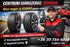 CENTRUM-GUMISZERVIZ.-KORMEND.-Most-megeri-uj-KUMHO-gumira-valtani.-KUMHO-nyari-vagy-all-season-abroncs-autogumicentrum-gumibolt-es-szerviz