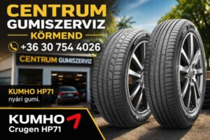 KUMHO Crugen HP71 - CENTRUM GUMISZERVIZ KÖRMEND - KUMHO HP71 nyári gumi - GUMIBOLT ÉS SZERVIZ - autogumicentrum