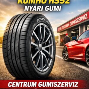 Kumho Ecsta HS52 - KUMHO HS52 nyári gum - CENTRUM GUMISZERVIZ KÖRMEND