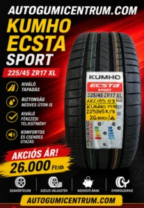 Kumho Ecsta PS 72 225 45 R17 - 225 45R17 KUMHO PS 72 nyári gumi - 225 45R17 KUMHO akcios nyári gumi - autogumicentrum_