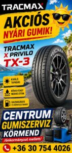 Tracmax X privilo TX-3 - Tracmax akciós nyári gumik. Tracmax X privilo TX-3. CENTRUM GUMISZERVIZ KÖRMEND