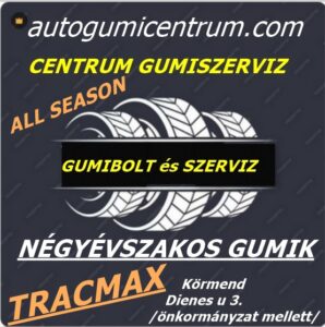 tracmax négyévszakos gumik - all season gumik - autogumicentrum - gumibolt és szerviz - centrum gumiszerviz - tracmax all season