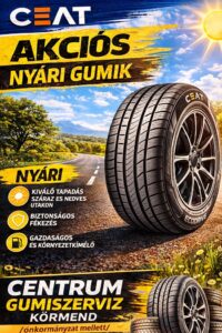 Ceat akciós nyári gumik. Ceat Ecodrive új nyári gumi. CENTRUM GUMISZERVIZ KÖRMEND.