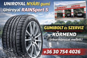 UNIROYAL akcios nyári gumi - Uniroyal RAINSPORT 5 nyári gumi - Uniroyal RAINSPORT 5 - UNIROYAL nyári gumi -