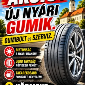 akcios uj nyari gumik - uj nyari gumik - akcios nyari gumik - autogumicentrum - gumibolt és szerviz