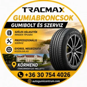 tracmax-gumiabroncsok.-gumibolt-es-szerviz.-kormend-onkormanyzat-mellett- autogumicentrum- gumibolt és szerviz