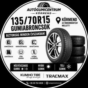 135 70R15 gumiabroncsok. körmend-négyévszakos-nyári-téli gumik
