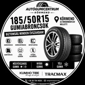 185 50R15 gumiabroncsok. körmend-négyévszakos-nyári-téli gumik