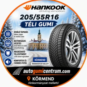 205 55r16 Hankook téli gumi - autogumicentrum.com körmend. önkormányzat mellett