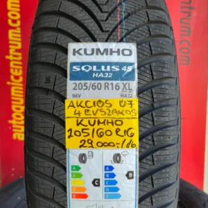 205 60R16 KUMHO négyévszakos gumi - 205 60R16 KUMHO all season gumi