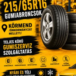 215 65R16 gumiabroncsok. körmend-teljes gumiszerviz szolgáltatás. nyári-téli gumik