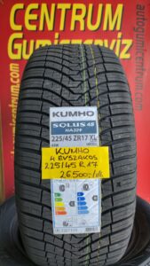 225 45R17 kumho négyévszakos-all season gumi akciós áron - Autógumicentrum Körmend